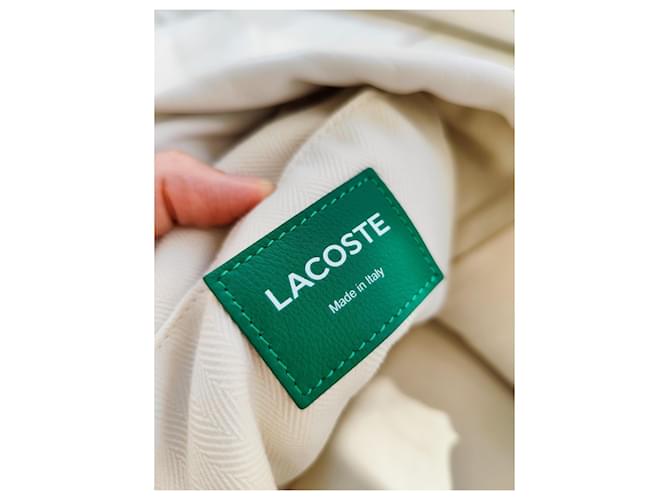 Bolsa Bucket Lacoste Blanc Emeraude Verde Creme - vista 4