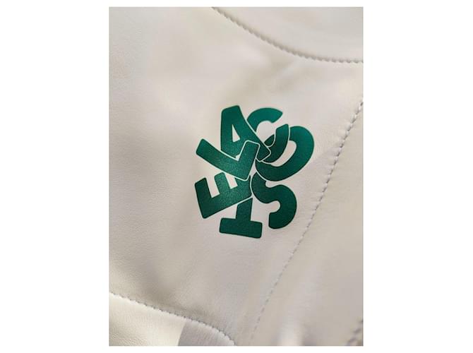 Bolsa Bucket Lacoste Blanc Emeraude Verde Creme - vista 6