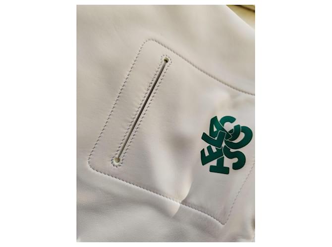 Bolsa Bucket Lacoste Blanc Emeraude Verde Creme - vista 7