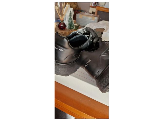 Sandali Alexander McQueen in pelle nera 39 Nero - vista 3