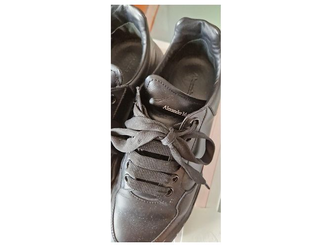 Sandali Alexander McQueen in pelle nera 39 Nero - vista 4