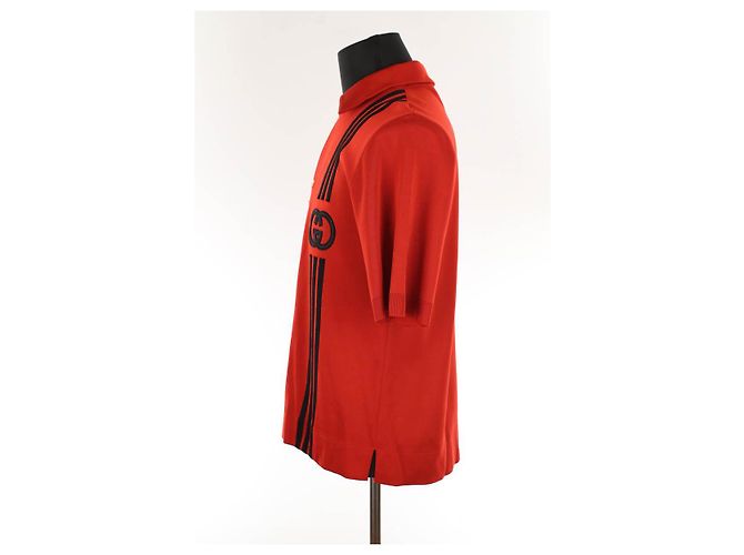 Gucci Polo rosso - vista 3