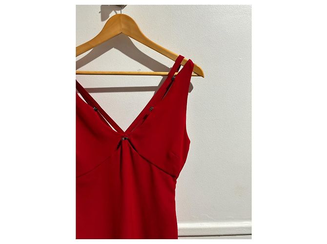 ROBERTO CAVALLI Kleider T.International S Polyester Rot - Ansicht 2
