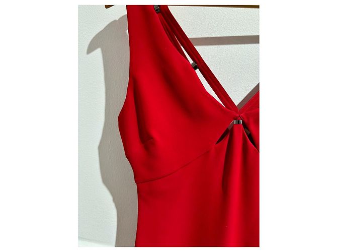 ROBERTO CAVALLI Kleider T.International S Polyester Rot - Ansicht 4
