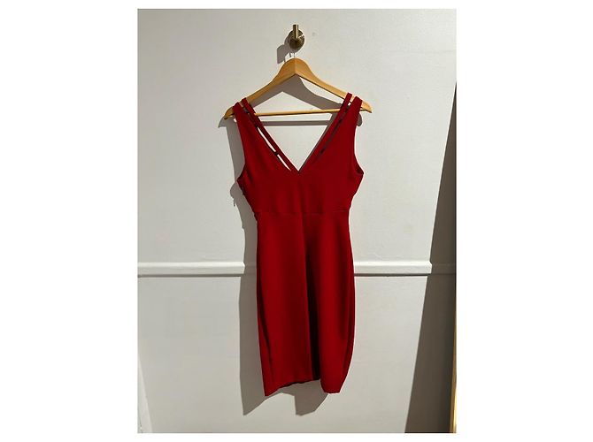 ROBERTO CAVALLI Kleider T.International S Polyester Rot - Ansicht 6