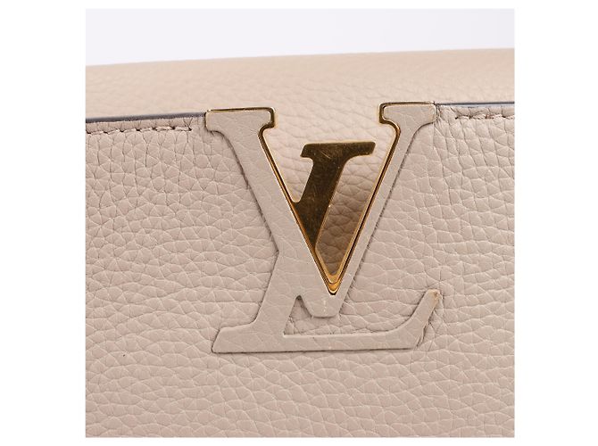 Borsa Louis Vuitton Parnassea Capucines MM in beige M94428 - vista 14