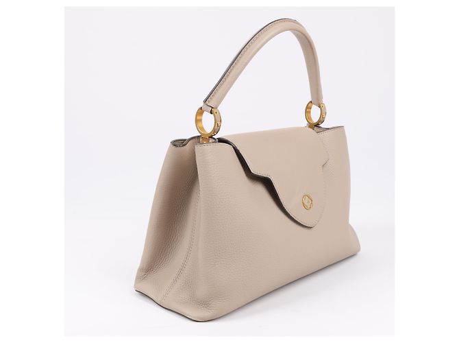 Borsa Louis Vuitton Parnassea Capucines MM in beige M94428 - vista 22