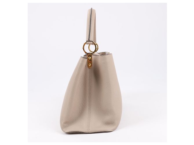 Borsa Louis Vuitton Parnassea Capucines MM in beige M94428 - vista 3
