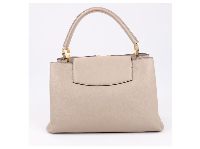 Borsa Louis Vuitton Parnassea Capucines MM in beige M94428 - vista 4