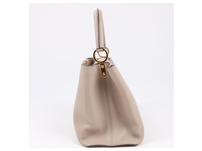 Borsa Louis Vuitton Parnassea Capucines MM in beige M94428 - vista 5