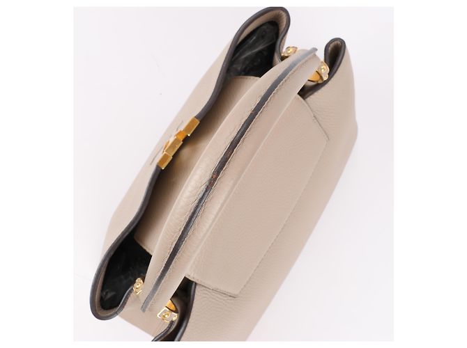 Borsa Louis Vuitton Parnassea Capucines MM in beige M94428 - vista 7