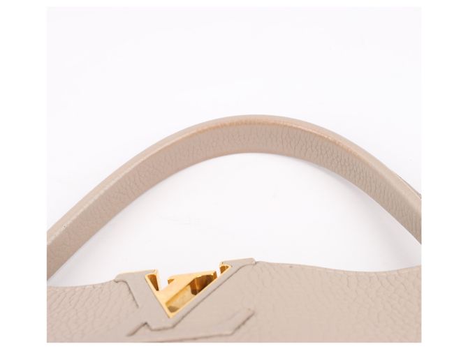Borsa Louis Vuitton Parnassea Capucines MM in beige M94428 - vista 8