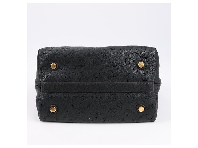 Borsa in pelle Mahina Cirrus PM Louis Vuitton nera M93465 Nero - vista 10