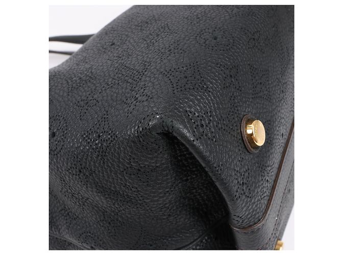 Borsa in pelle Mahina Cirrus PM Louis Vuitton nera M93465 Nero - vista 14