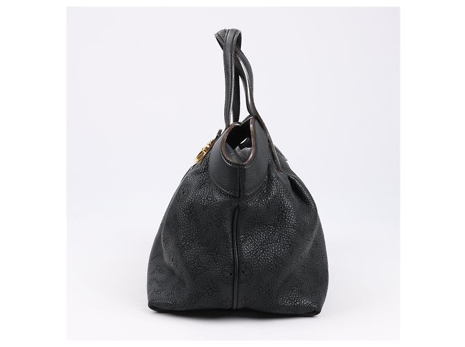 Borsa in pelle Mahina Cirrus PM Louis Vuitton nera M93465 Nero - vista 5