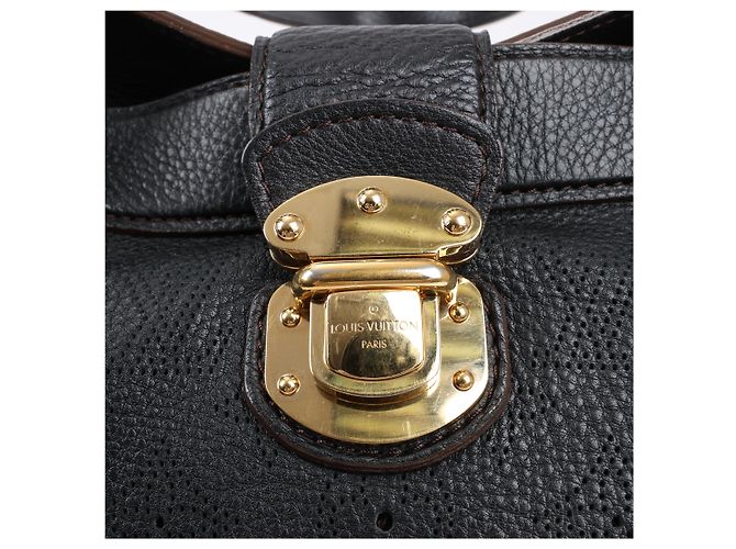 Borsa in pelle Mahina Cirrus PM Louis Vuitton nera M93465 Nero - vista 7