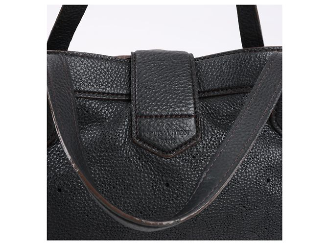 Borsa in pelle Mahina Cirrus PM Louis Vuitton nera M93465 Nero - vista 8