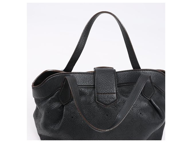 Borsa in pelle Mahina Cirrus PM Louis Vuitton nera M93465 Nero - vista 9