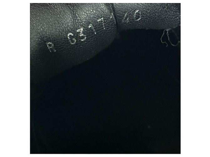 Sneakers Chanel CC Low Top in pelle nera Nero - vista 9
