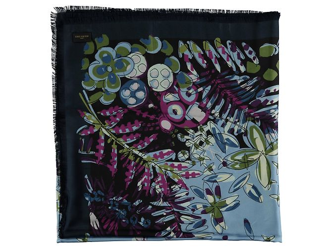 Bufanda de seda floral Louis Vuitton - años 10 Multicolor - vista 2