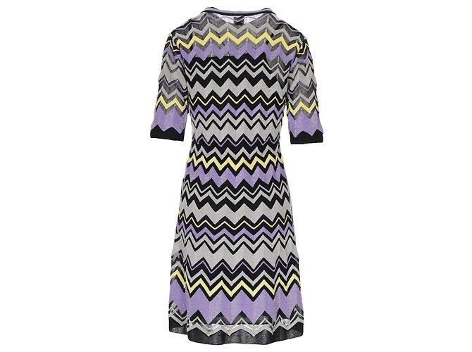 Missoni-Kleid mit Chevron-Muster - 2000er Mehrfarben - Ansicht 2