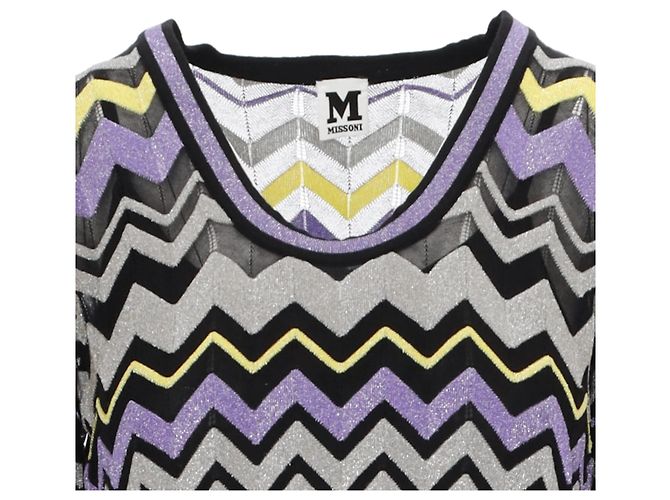 Missoni-Kleid mit Chevron-Muster - 2000er Mehrfarben - Ansicht 3