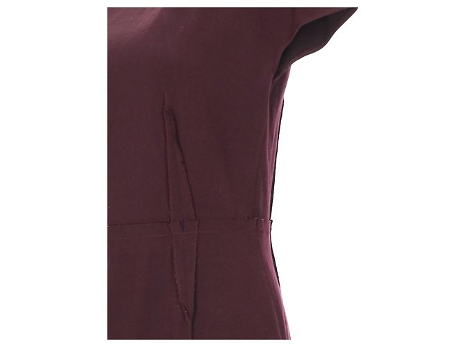 Lanvin Midi Kleid - 10er Jahre Rot Bordeaux - Ansicht 4
