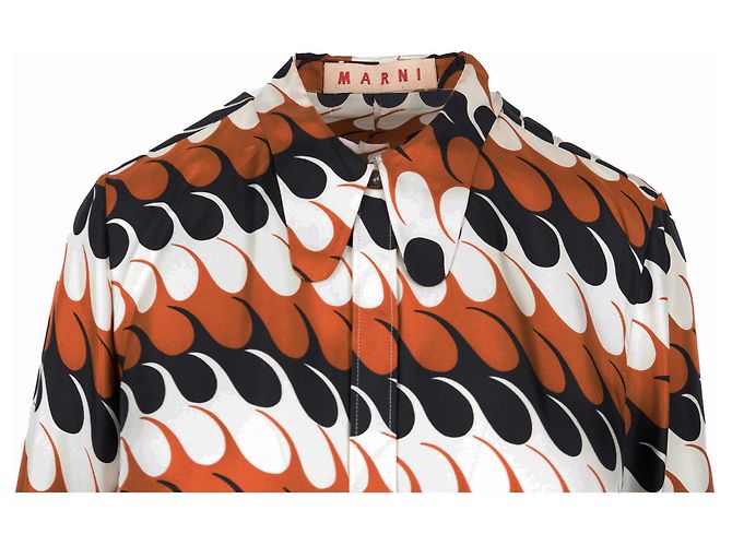 Camisa de patrón de olas Marni - años 10 Multicolor - vista 3