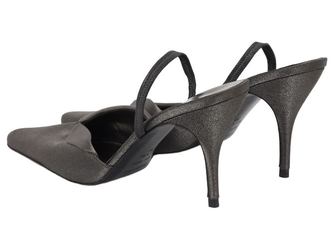 Mule con tacco Slingback Sergio Rossi - anni 2000 Grigio - vista 3