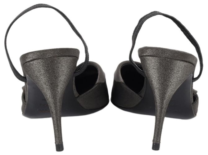 Mule con tacco Slingback Sergio Rossi - anni 2000 Grigio - vista 4