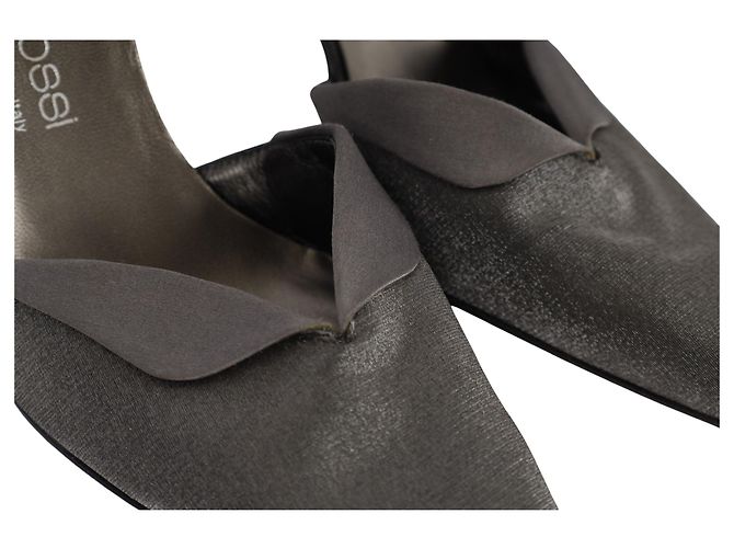Mule con tacco Slingback Sergio Rossi - anni 2000 Grigio - vista 5