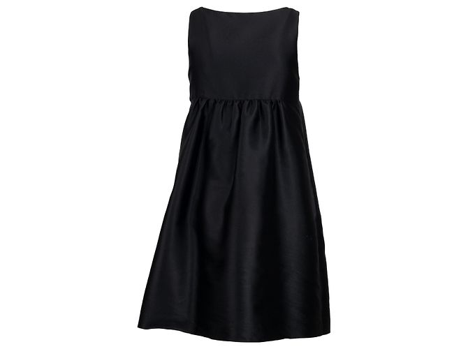 Cocktailkleid Moschino Cheap and Chic mit plissierten Rüschen - 2000er Schwarz - Ansicht 2