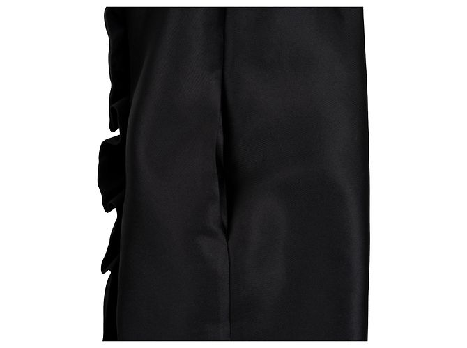 Cocktailkleid Moschino Cheap and Chic mit plissierten Rüschen - 2000er Schwarz - Ansicht 5
