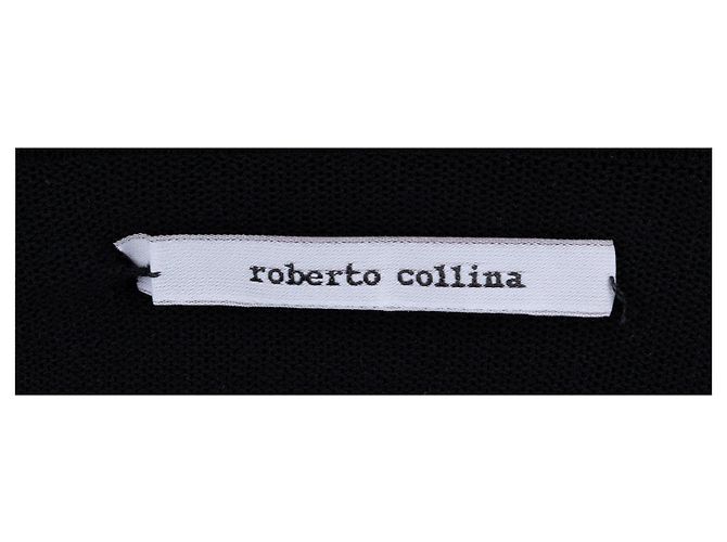 Roberto Collina Long Top - '10s Negro - vista 3