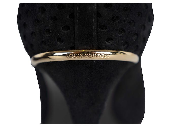 Pumps Eyeline in suede perforato Louis Vuitton - anni '10 Nero - vista 5