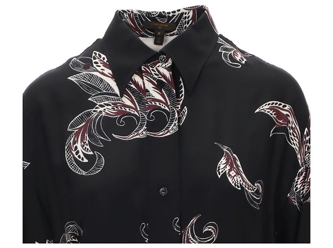 Abito camicia stampato Louis Vuitton - anni '10 Nero - vista 3