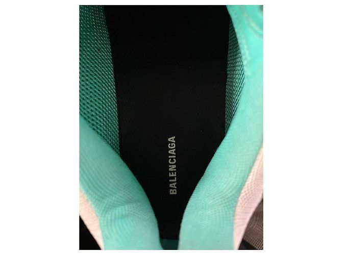 Balenciaga Triple S Sneakers aus türkisem Polyester - Ansicht 15