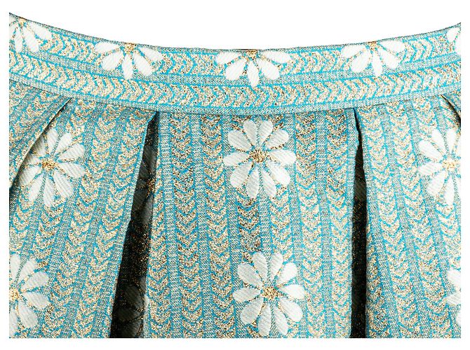 Valentino Garavani Falda mini A-line plisada de jacquard Red Valentino - años 10 Multicolor - vista 4