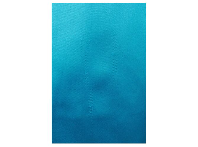 Saia lápis de cetim Yves Saint Laurent Rive Gauche - anos 80 Azul - vista 6