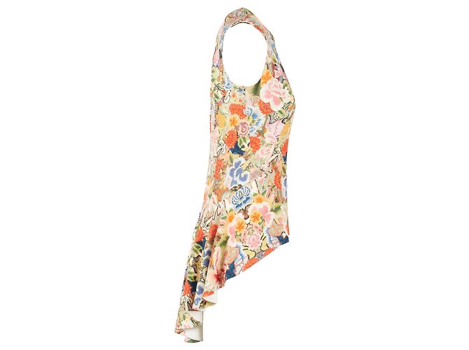 Top peplum floreale caleidoscopio Alexander McQueen - anni '10 Multicolore - vista 3