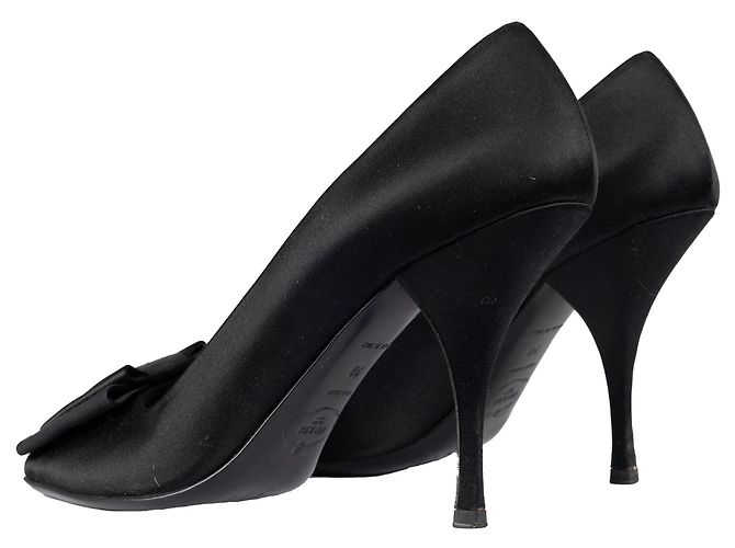 Bow Prada Peeptoe-Pumps - 10er Jahre Schwarz - Ansicht 2