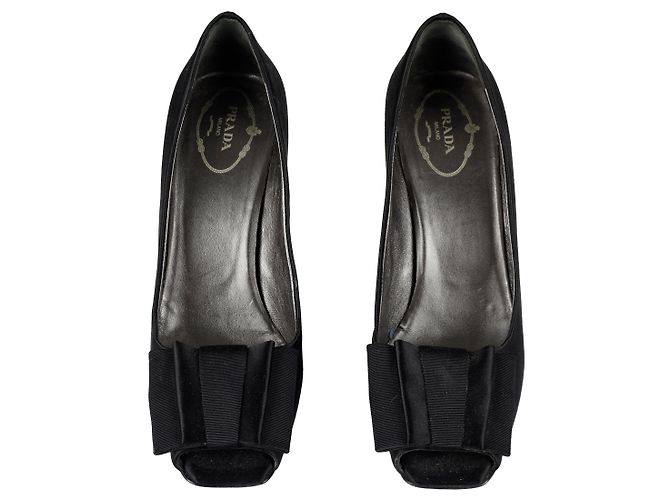 Bow Prada Peeptoe-Pumps - 10er Jahre Schwarz - Ansicht 3