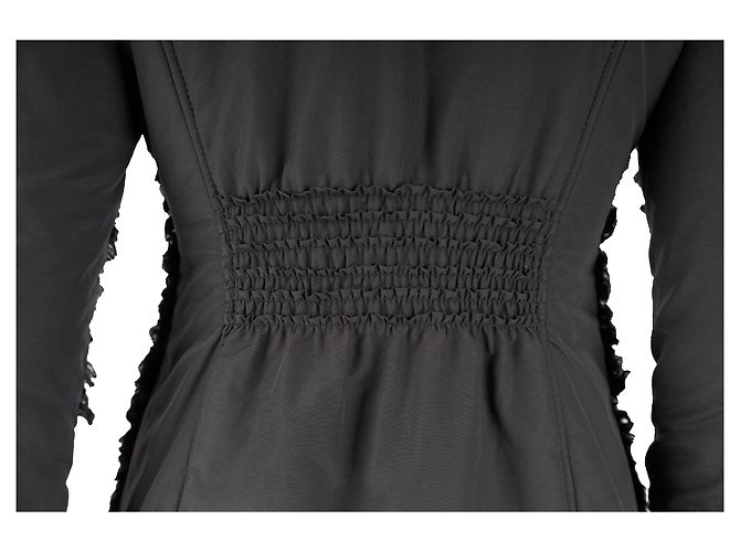 Abrigo de shearling Moschino Cheap and Chic con piel - años 10 Negro - vista 3