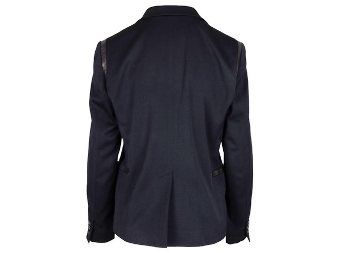 DKNY-Jacke mit Kunstlederbesätzen - 2000er Schwarz - Ansicht 2