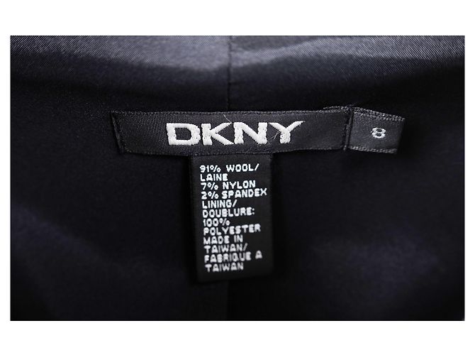 DKNY-Jacke mit Kunstlederbesätzen - 2000er Schwarz - Ansicht 6