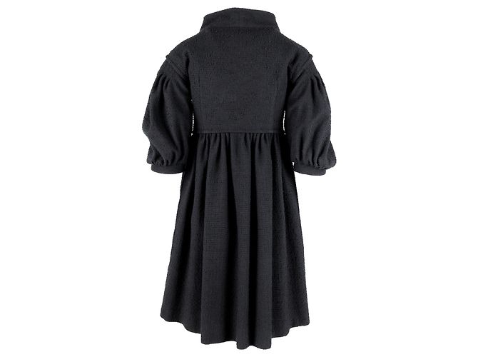 Abrigo vestido de mangas abullonadas Moschino - años 10 Negro - vista 2