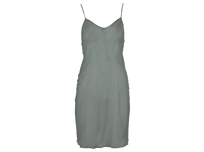 Vestido em jacquard e renda Moschino Cheap and Chic - anos 2000 Azul - vista 4