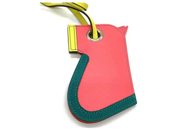 Hermès Portachiavi in pelle Hermes Rosa - vista 2
