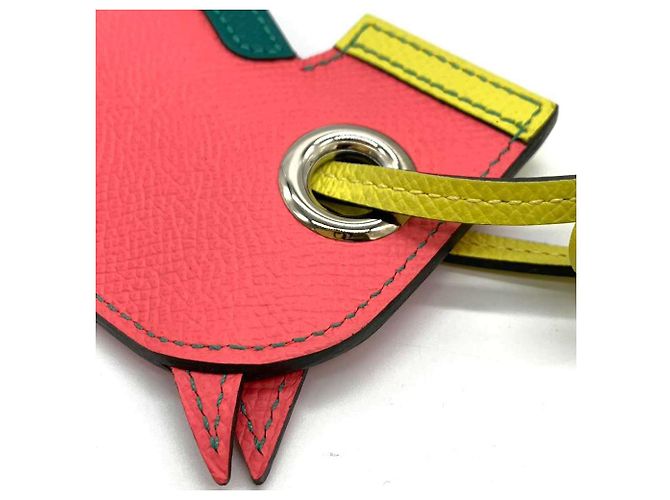 Hermès Portachiavi in pelle Hermes Rosa - vista 3