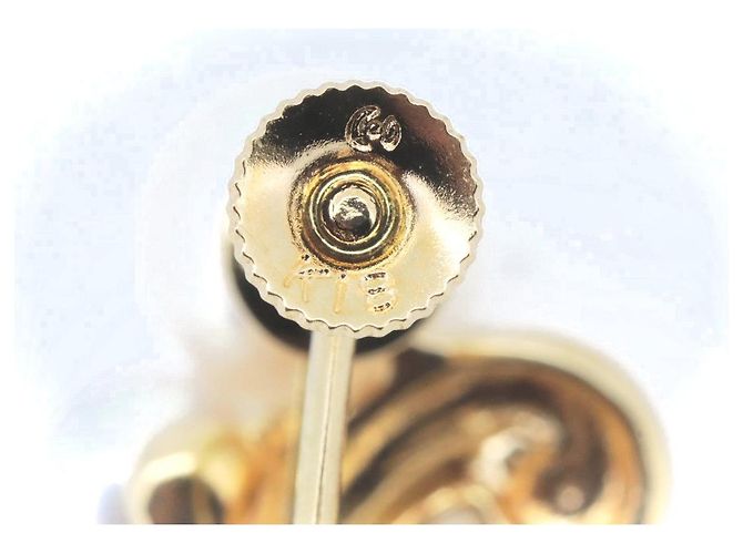 Orecchini in perle Tasaki Au750 D'oro - vista 3